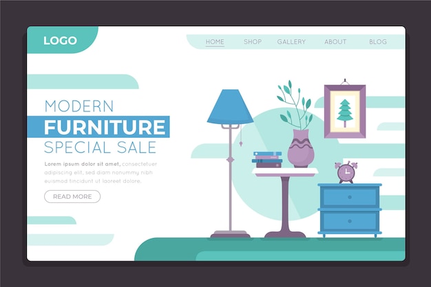 Furniture sale landing page