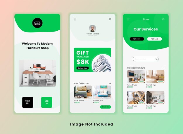 가구점 UI 앱 템플릿