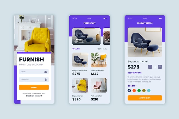 Furniture shopping app collection