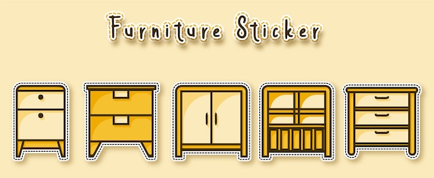 Furniture sticker