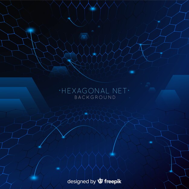 Future hexagonal net background