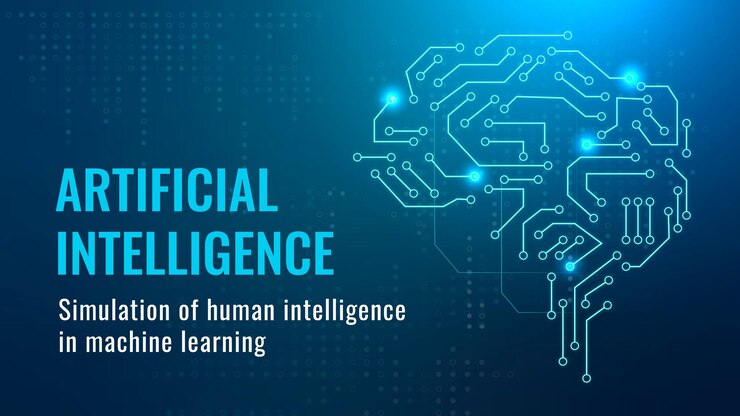 Free Vector futuristic ai technology template vector disruptive technology blog banner