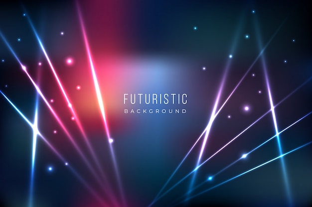 Futuristic background with lights effect