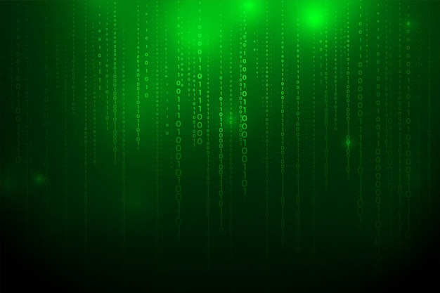 Free vector futuristic binary code matrix texture backdrop for communication