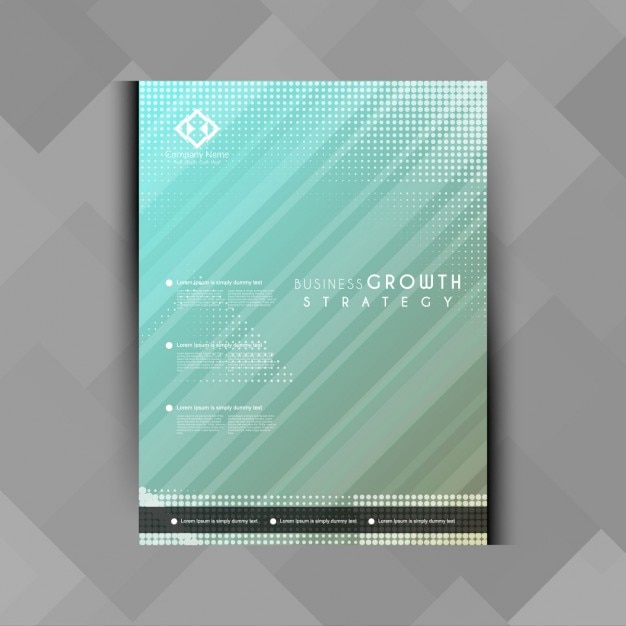 Free vector futuristic business brochure