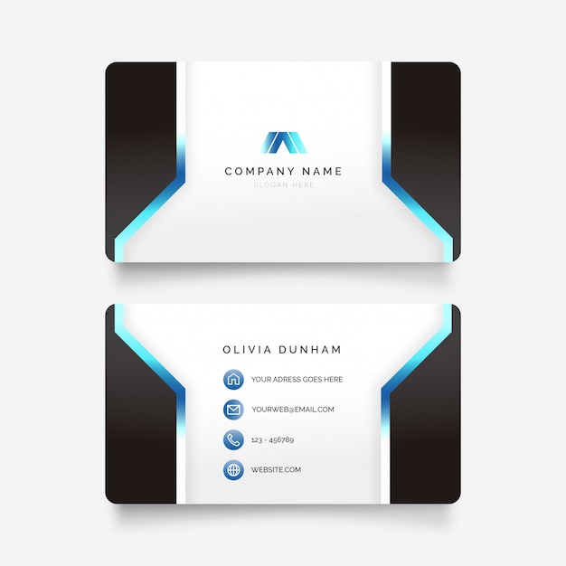 Futuristic business card