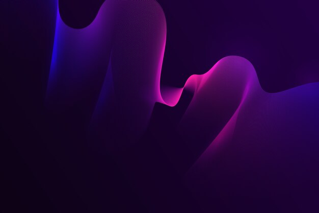 Futuristic dark wavy wallpaper