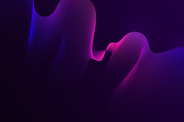 Futuristic dark wavy wallpaper