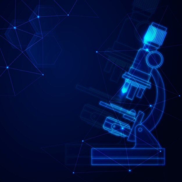 Futuristic design science lab background