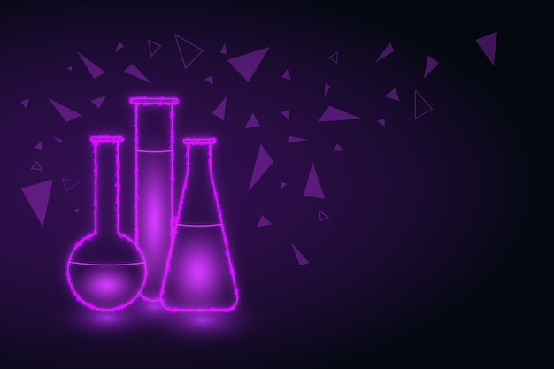 Futuristic design science lab background