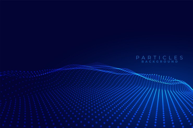 Free Vector futuristic glowing dotted background for cyber technology innovation