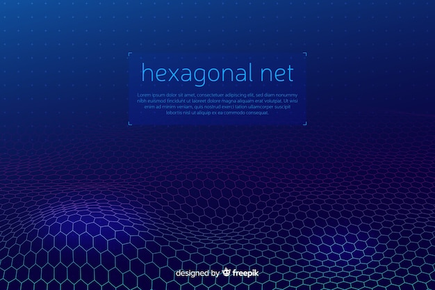 futuristic hexagonal net background