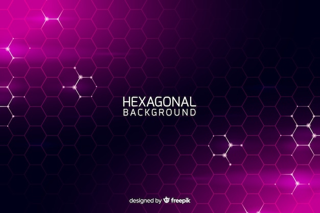 Futuristic hexagonal net background