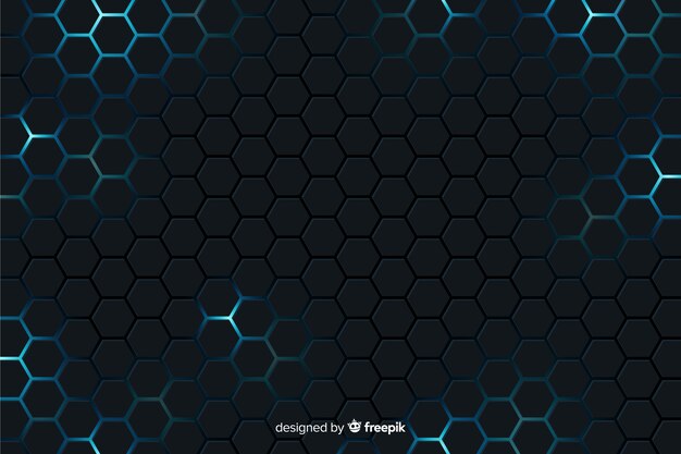 Futuristic honeycomb background