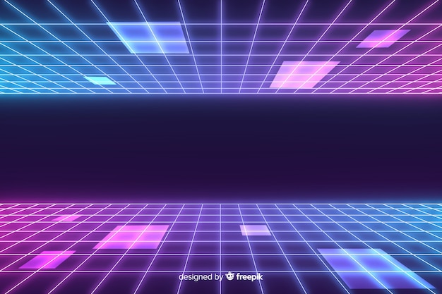 Futuristic horizon background 