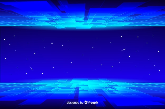 Free vector futuristic horizon background