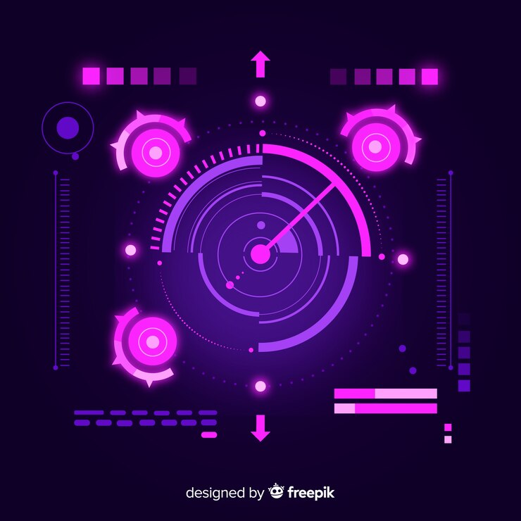 Free Vector futuristic hud background