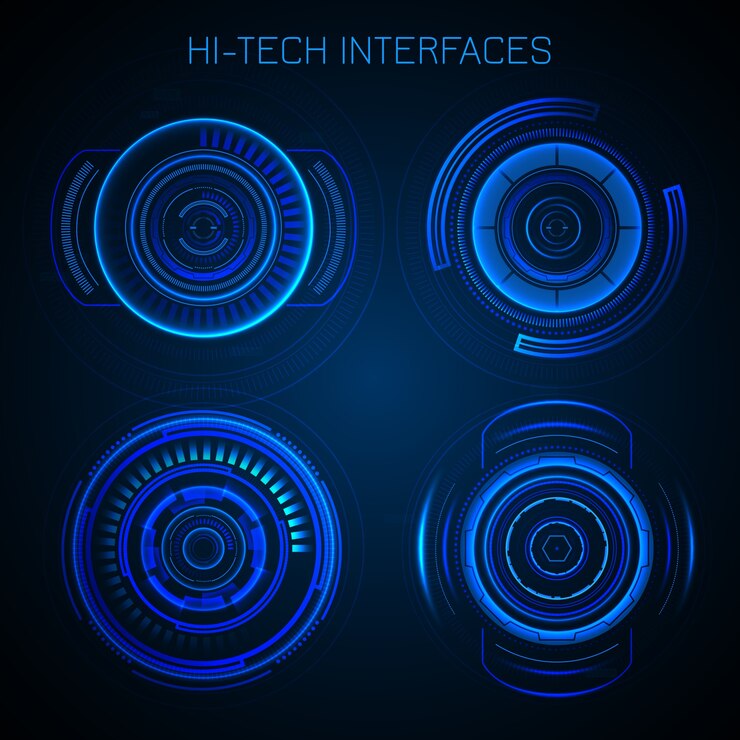 Free Vector futuristic hud interface