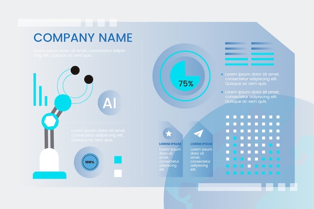 Futuristic infographic