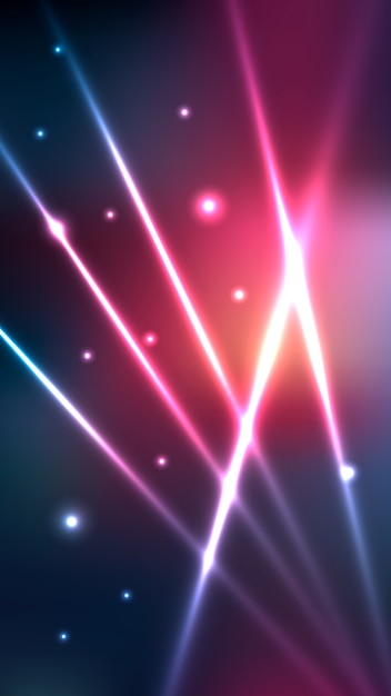 Free vector futuristic neon lights blurred mobile wallpaper