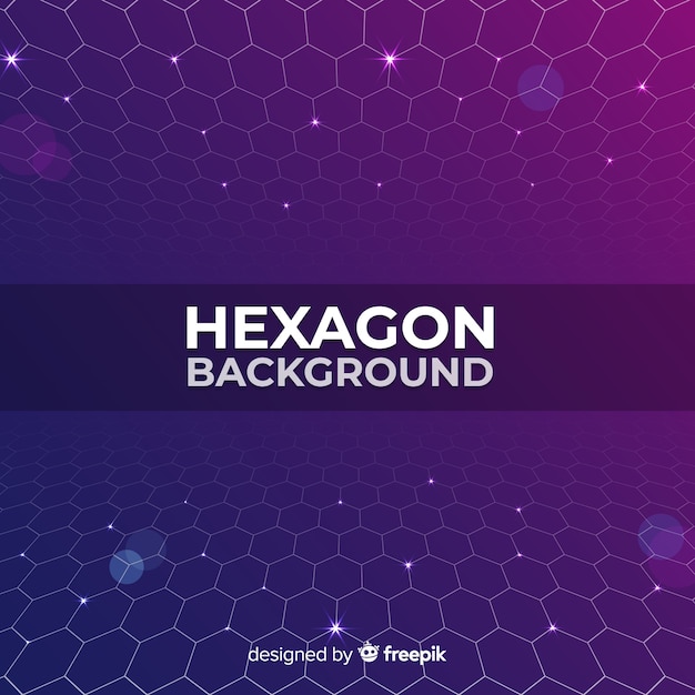 Futuristic purple hexagonal net background