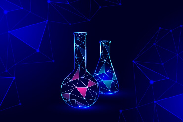 Free Vector futuristic science lab background