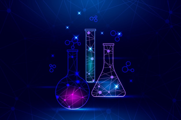 Futuristic science lab background