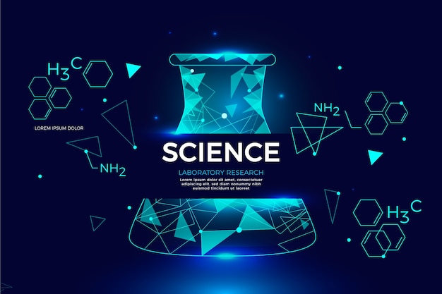 Futuristic science lab background