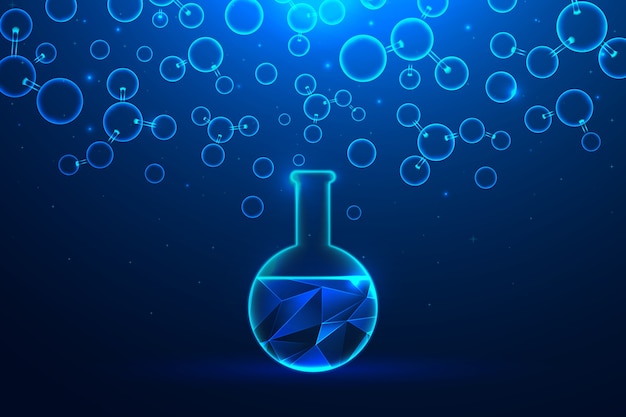 Free vector futuristic style science lab background