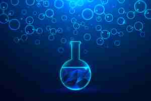 Free vector futuristic style science lab background