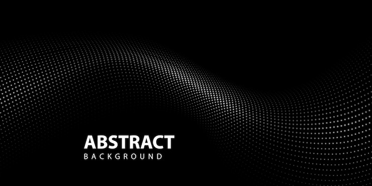 Free Vector futuristic stylish particle wavy background