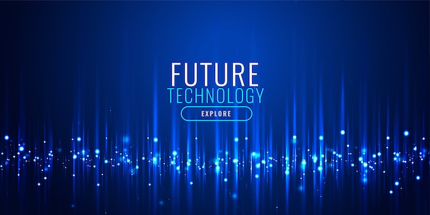 Design futuristico tecnologia banner