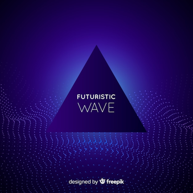 Free vector futuristic wave background