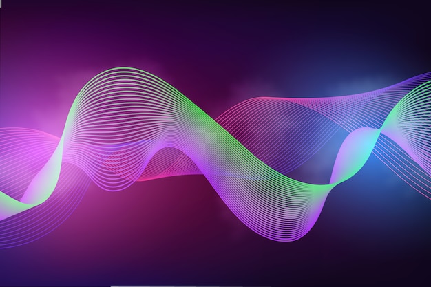 Futuristic wavy background