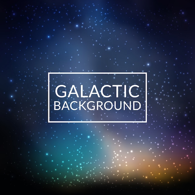 Бесплатное векторное изображение Галактический фон