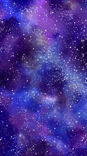 Galaxy mobile phone background in blue and purple tones