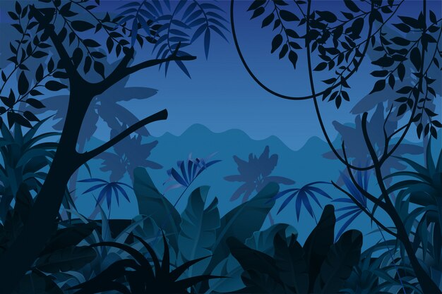 ジャングルの背景 画像 無料のベクター ストックフォト Psd