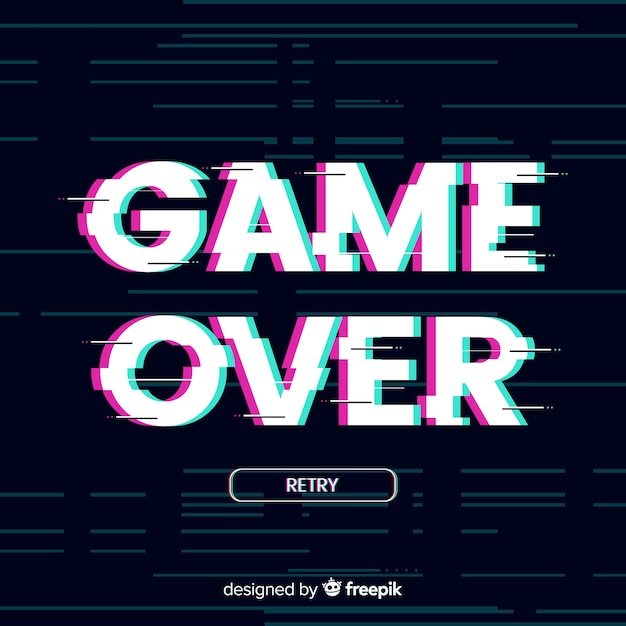 Game over background