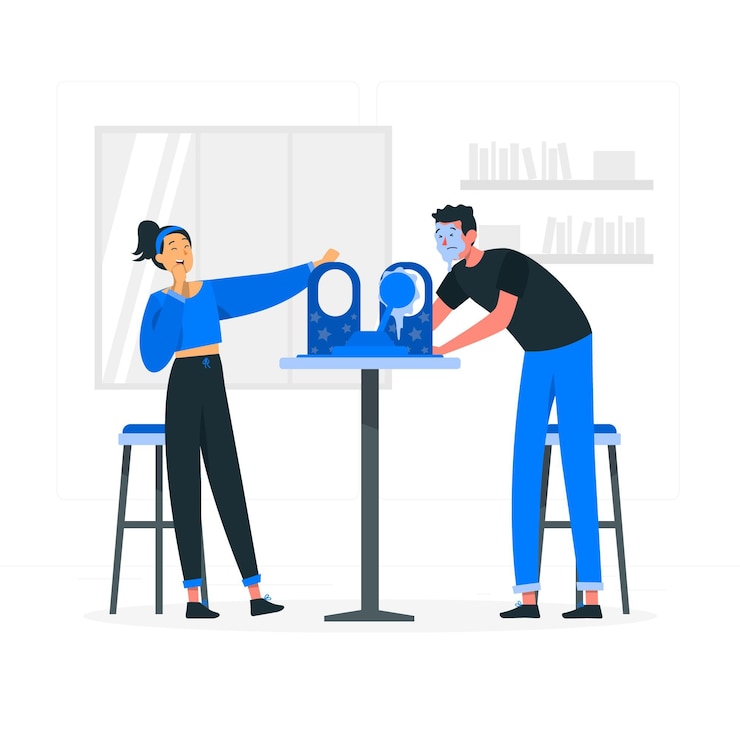 Free Vector game day concept illustration