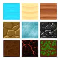 Free vector game ground textures