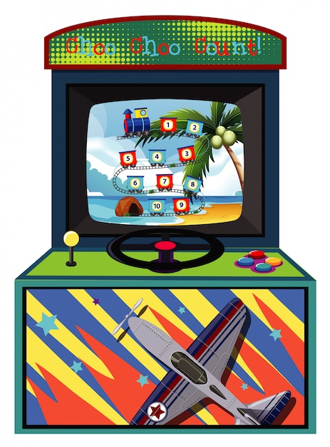 Game machine for counting numbers on isolated