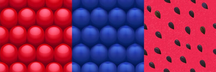 Free Vector game textures berries seamless patterns closeup
