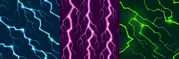 Game textures with electric lightnings