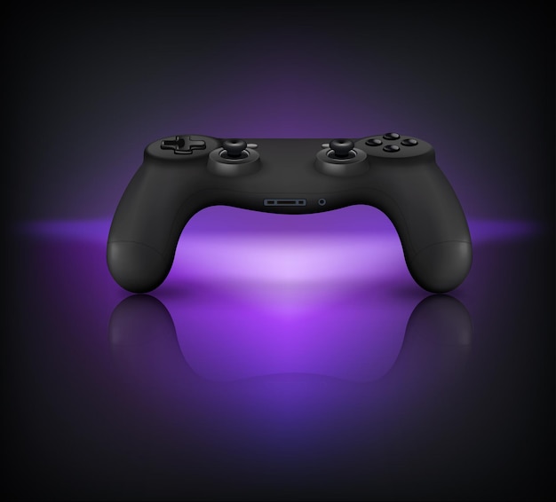 Vettore gratuito controller per gamepad con pulsanti e joystick