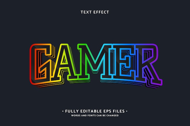 Gamer  text effect