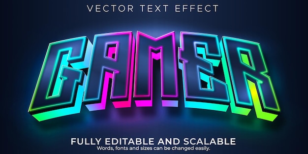 Gamer text effect