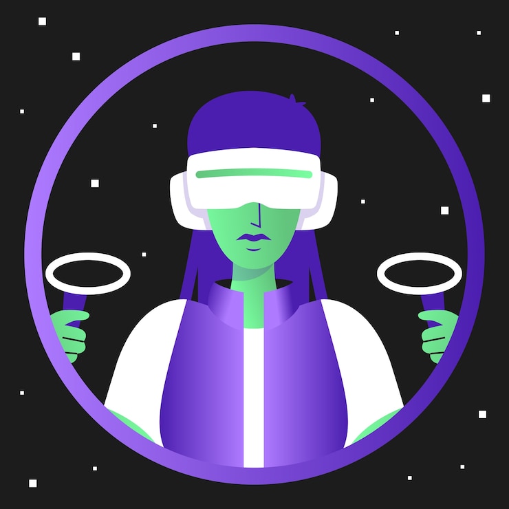 Free Vector gamer twitch profile picture