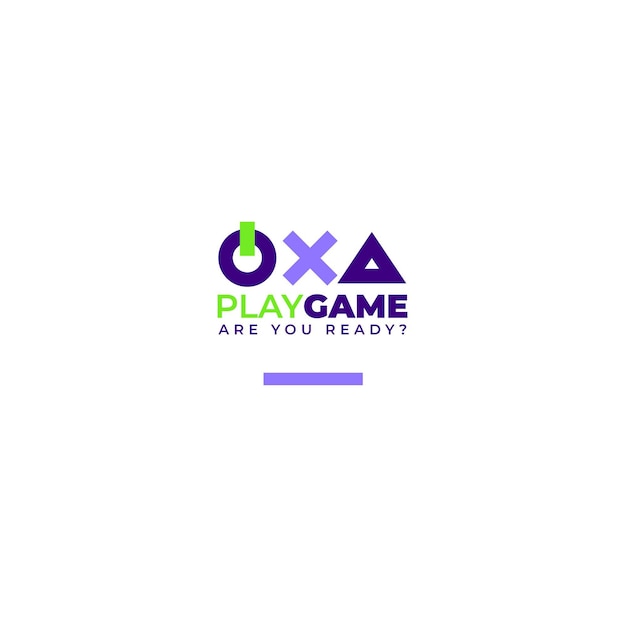 Редакционный шаблон игрового логотипа