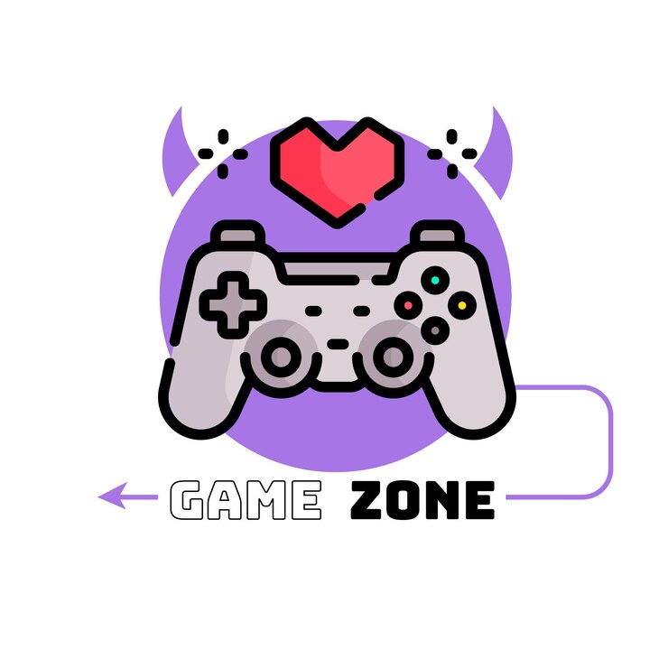 Free Vector gaming logo template with joystick