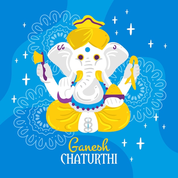 Free vector ganesh chaturthi concept